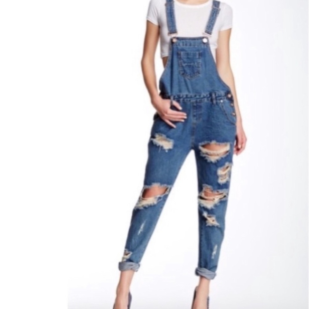 One teaspoon distressed denim awesome overall